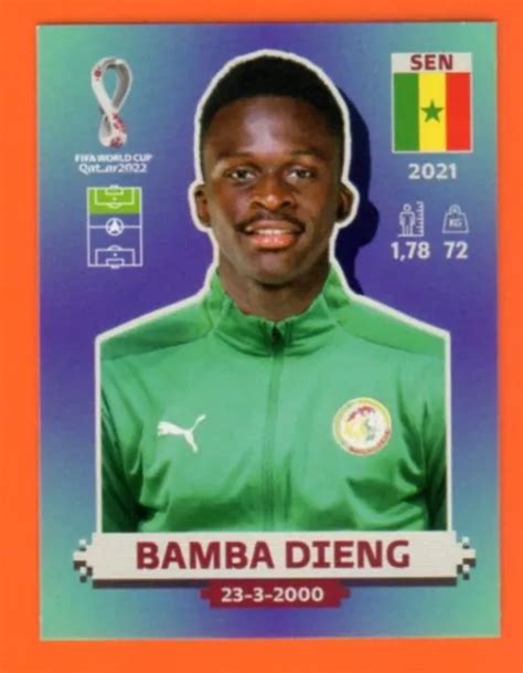 STICKER PANINI FIFA World Cup QATAR 2022 #SEN 18 Bamba DIENG Senegal EUR 1,00 - PicClick FR