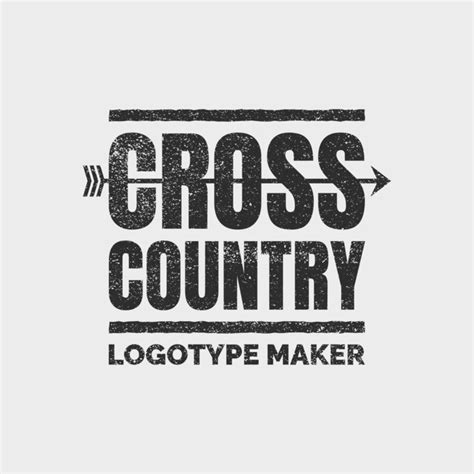 Placeit - Cross Country Logo Design Template