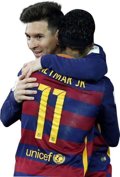 Lionel Messi & Neymar football render - FootyRenders