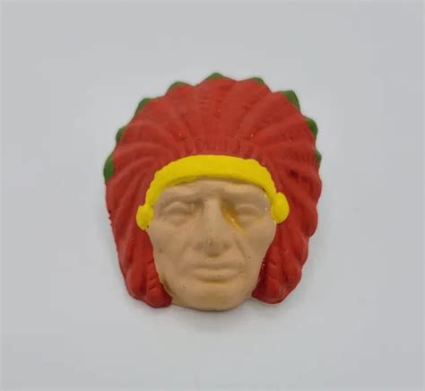 VTG BSA BOY Scout Hand Painted Indian Chief Neckerchief Slide Holder Woggle $9.99 - PicClick