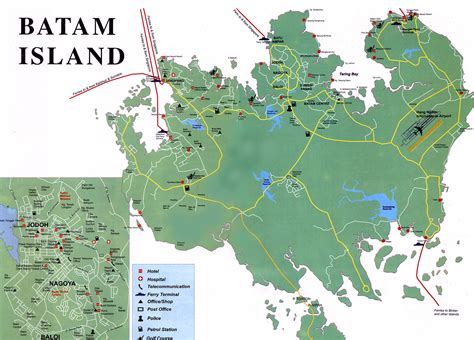 AMAZING INDONESIA: Batam and Bintan Island Map