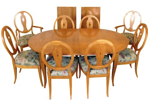 Ethan Allen Country Colors Wheat Dining Set | Chairish