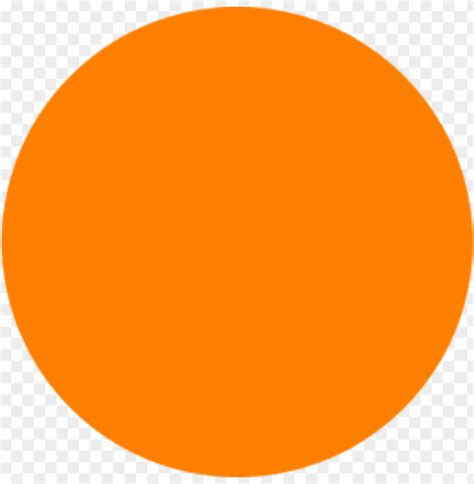 an orange circle with no background