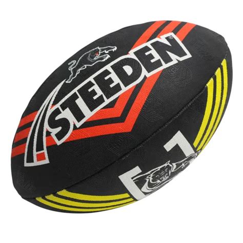 STEEDEN NRL PENRITH Panthers Supporter 2023 Rugby League Ball Black - 5 $28.28 - PicClick