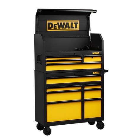 DEWALT 40 in. 11-Drawer Rolling Bottom Tool Chest and Cabinet Combo in Black-DWMT78074D - The ...