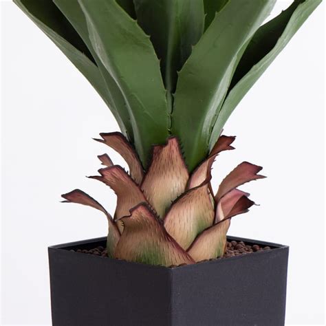 Agave Americana Artificial Plant in Black Pot, plants, artificials agaves, indoor cheap plants ...