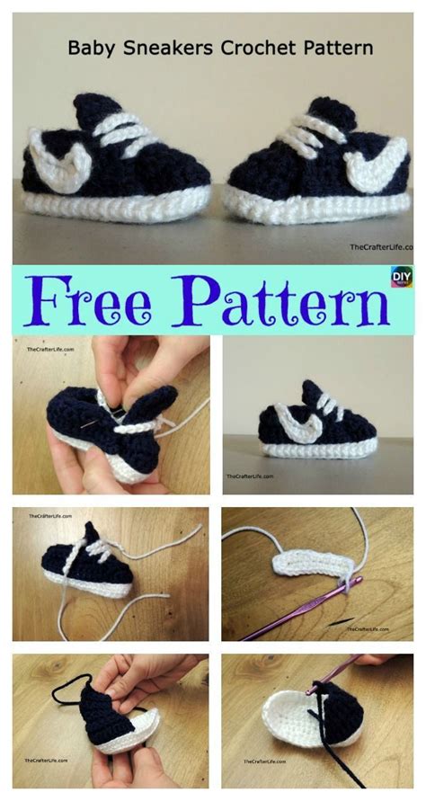 Crochet Baby Nike Shoes Free Pattern - Ovie Media