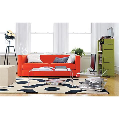 peekaboo tansparent coffee table | CB2 | Acrylic coffee table, Modern home office furniture ...