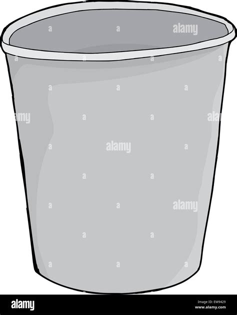 Single empty styrofoam cup illustration over white Stock Photo - Alamy