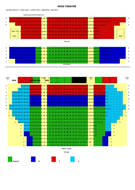 Top 60 Theatre Seating Charts free to download in PDF format