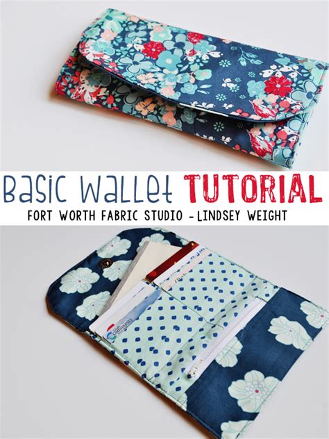 Fort Worth Fabric Studio: Basic Wallet Tutorial