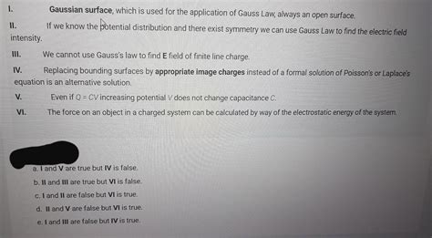 Solved 1. Gaussian surface, which is used for the | Chegg.com