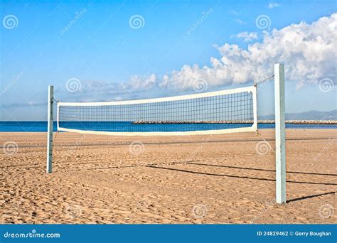 Volleyball Court at the Beach Stock Photo - Image of outdoors, seashore: 24829462