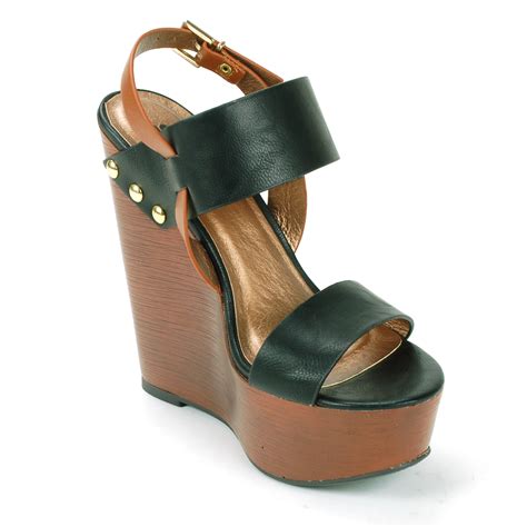 Soda Women's Wide Band Sandals Open Toe Dressy Shoes Comfy Wedge ...