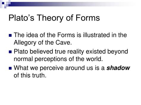 PPT - Plato’s Theory of Forms PowerPoint Presentation - ID:2475057