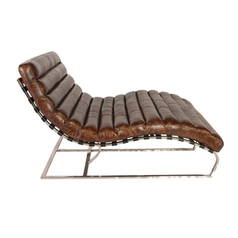 Perici Leather Double Chaise Lounge | Wayfair