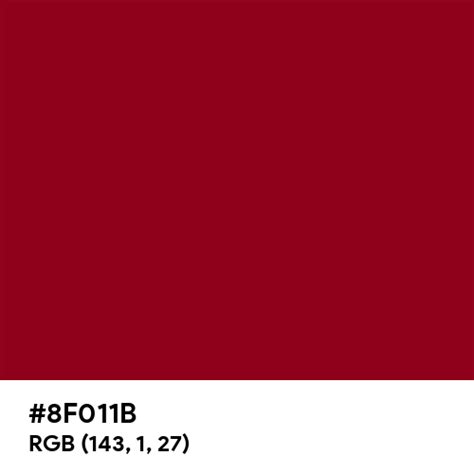 Glossy Maroon color hex code is #8F011B