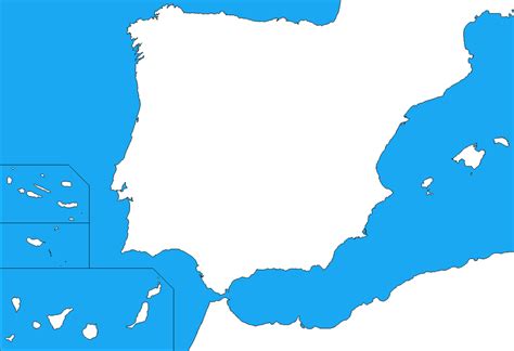 Blank map of Iberia by DinoSpain on DeviantArt