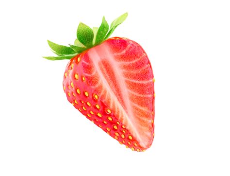 slice red strawberry 11155273 PNG