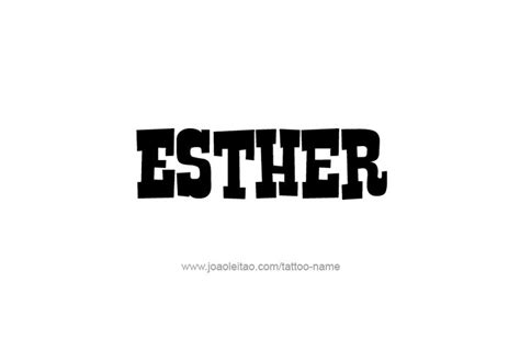 Esther Name Tattoo Designs | Name tattoo designs, Name tattoos, Name tattoo