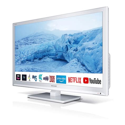 Sharp 24" Inch HD Ready LED Smart TV with Built-In DVD Player and ...