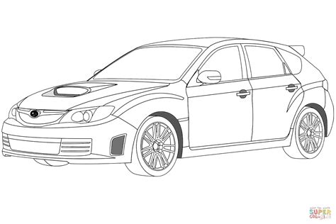 Subaru Impreza WRX coloring page | Free Printable Coloring Pages