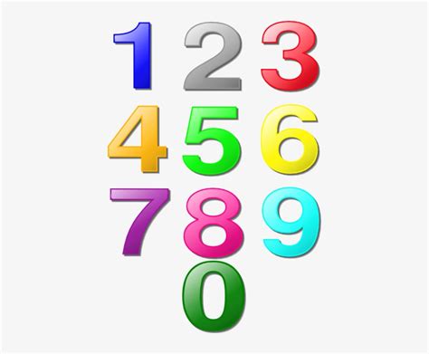 1 To 10 Numbers Images Clipart