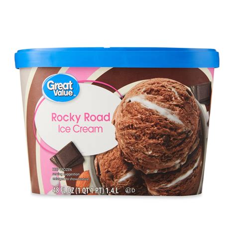 Buy Great Value Rocky Road Ice Cream, 48 oz Online at Lowest Price in ...