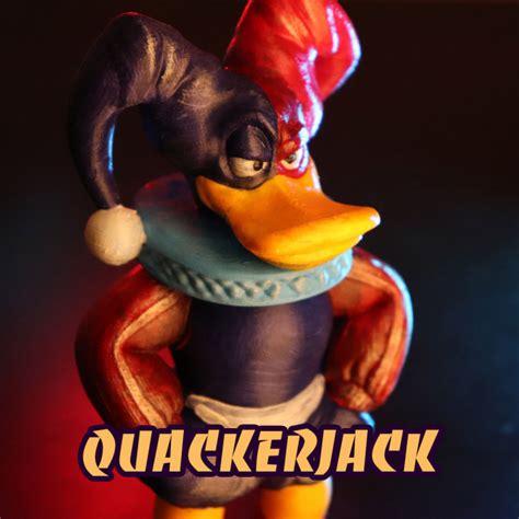 3D Printable Quackerjack from "Darkwing Duck" by Rober Rollin