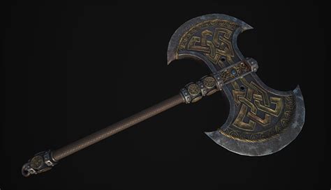 Battle Axe Weapon Gallery For Concept Art Inspiration