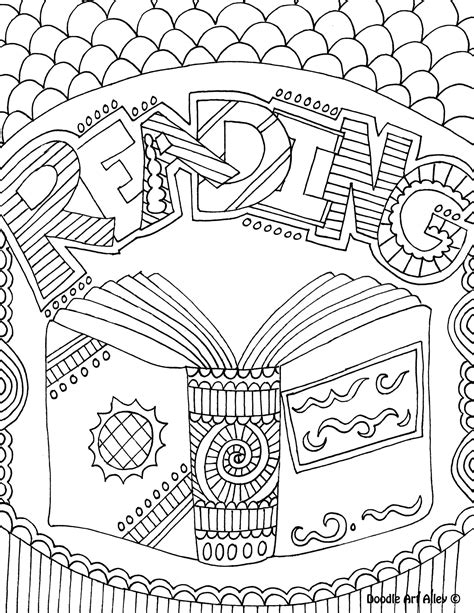 Coloring Book, Doodle Art Alley | Coloring pages, School subjects ...