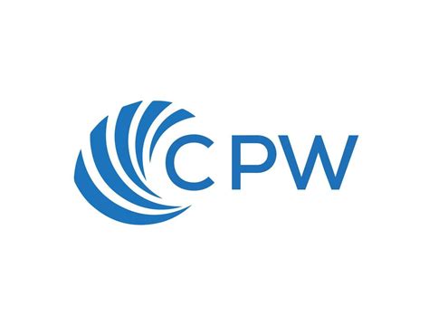 CPW letter logo design on black background. CPW creative initials ...