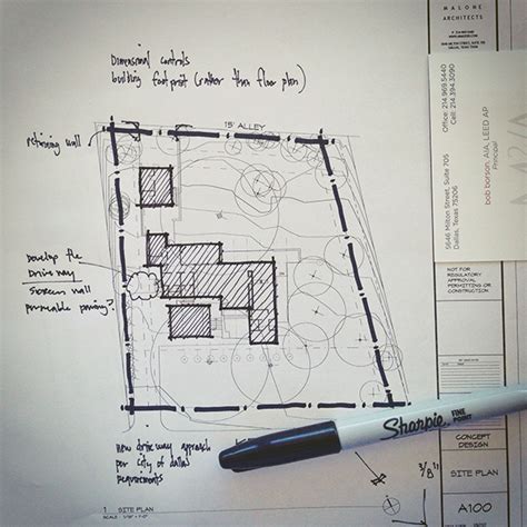 Architectural Sketch site plan line weight | Life of an Architect