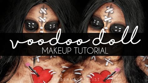 Voodoo Doll Halloween Makeup Tutorial | THE BEAUTY STYLIST - YouTube