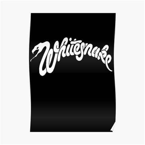 "whitesnake new logo" Poster for Sale by McMeekin24 | Redbubble