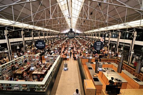 Time Out Market at Mercado da Ribeira - Food court and fresh food market in Lisbon - Lisbon City ...