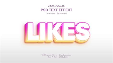 Premium PSD | Instagram Color Editable 3D Text Effect