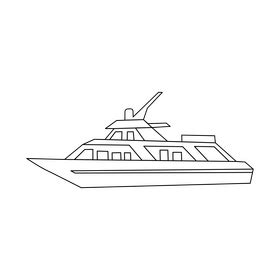 Yacht black and white clipart free download