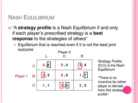 PPT - Game Theory: Mixed Strategy Nash Equilibrium PowerPoint Presentation - ID:1392247