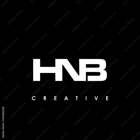 HNB Letter Initial Logo Design Template Vector Illustration Stock Vector | Adobe Stock