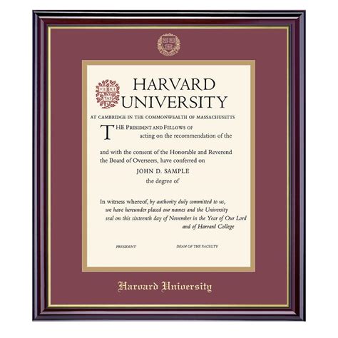 Harvard University Vertical Certificate Frame | Harvard - The Coop