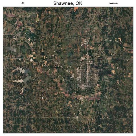 Aerial Photography Map of Shawnee, OK Oklahoma