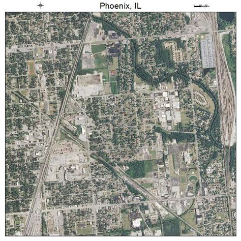 Aerial Photography Map of Phoenix, IL Illinois