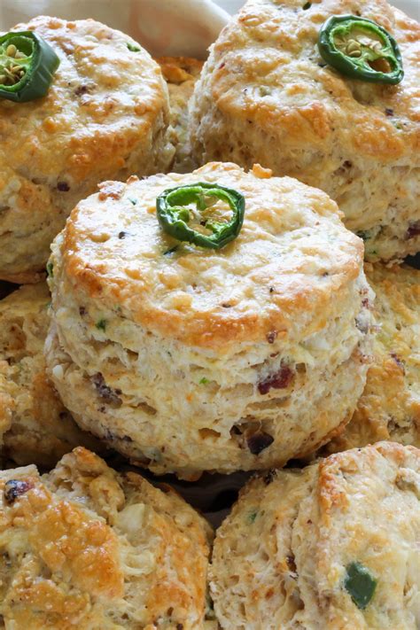 Bacon, Pepper Jack, and Jalapeno Scones - Baker by Nature