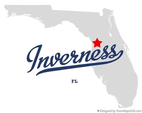 Map of Inverness, FL, Florida