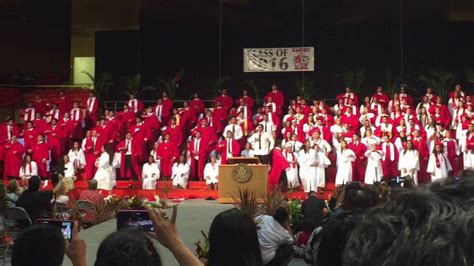 Kahuku High School - 2016 High School Graduation Performance - YouTube