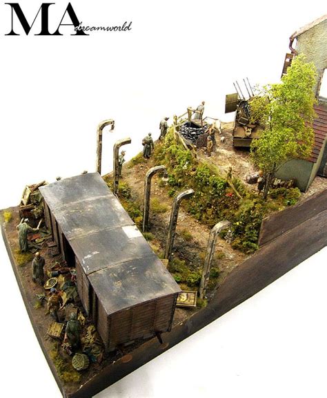 Miniart – 36021 DIORAMA w/NORMANDY HOUSE + MA Diorama