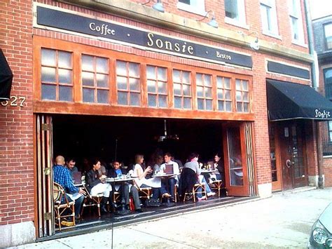 The windows are open at Sonsie today, Newbury St, Boston by BradKellyPhoto, via Flickr ...