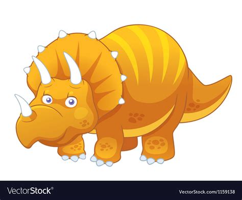 Triceratops Royalty Free Vector Image - VectorStock