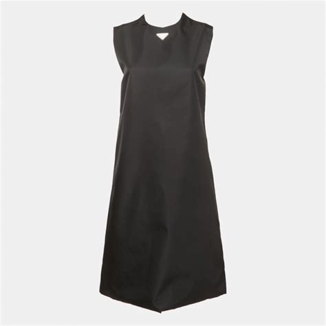 Prada Black Re-Nylon Sleeveless Short Dress S Prada | The Luxury Closet